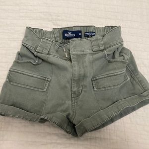 Hollister stretch denim cargo shorts size XS